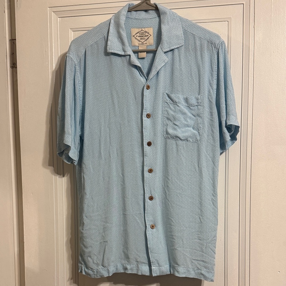 Light Blue Casual Button Down Shirt